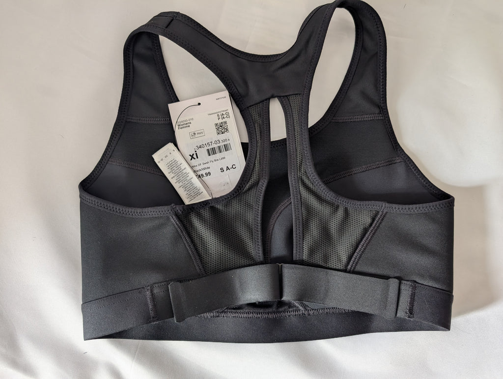 Nike Sports Bra, Dri-Fit Swoosh Fly, Size S (A-C)