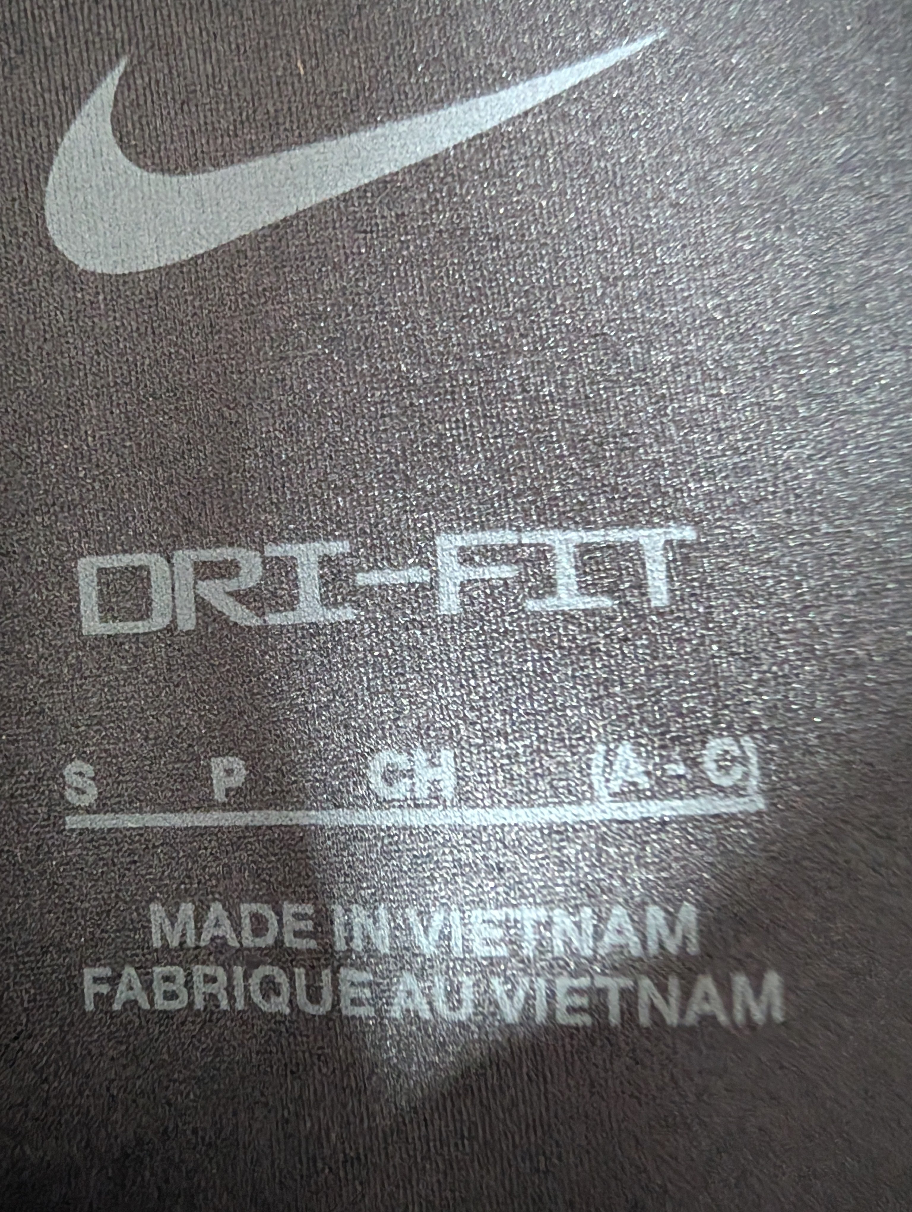 Nike Sports Bra, Dri-Fit Swoosh Fly, Size S (A-C)