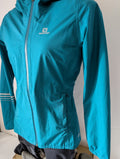 Salomon Bonatti, Women’s WP trail running Jacket, Teal, XS (Ref. CJ0018)