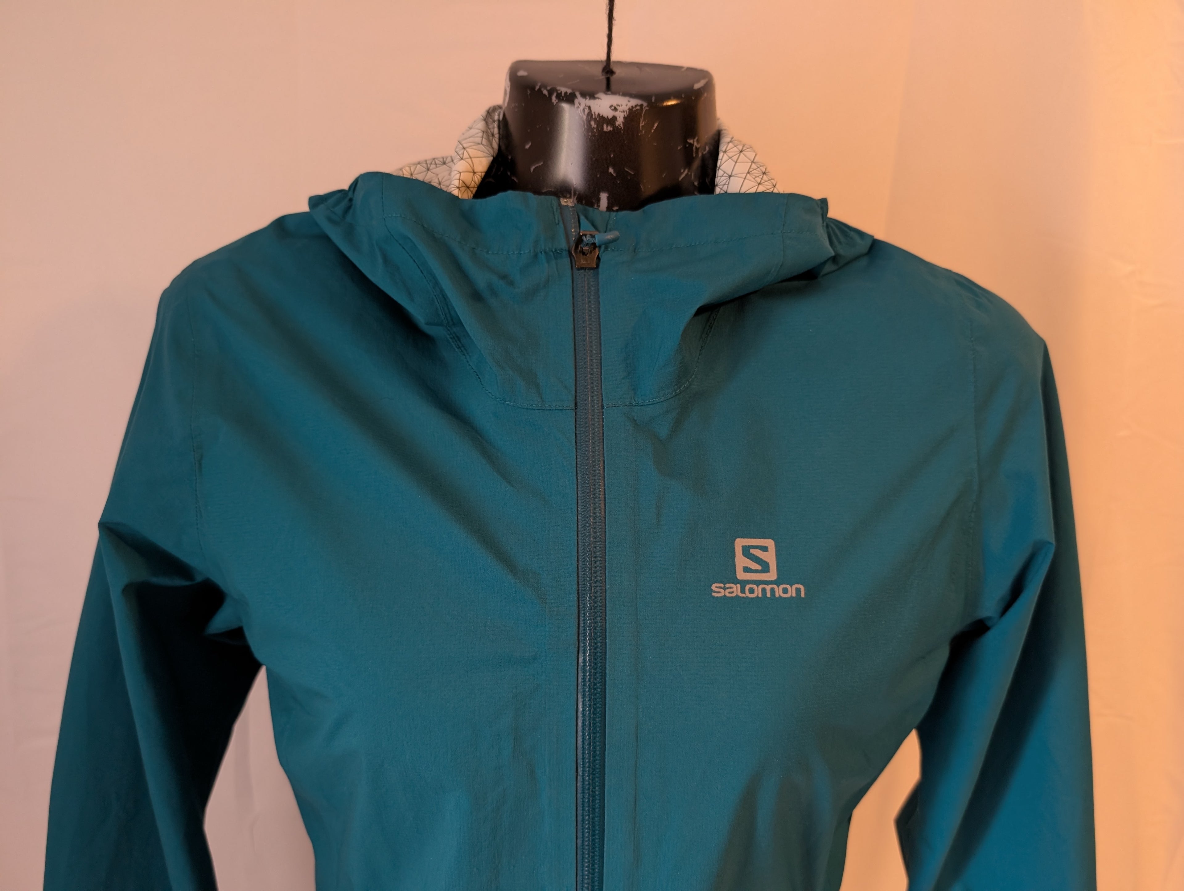 Salomon Bonatti, Women’s WP trail running Jacket, Teal, XS (Ref. CJ0018)