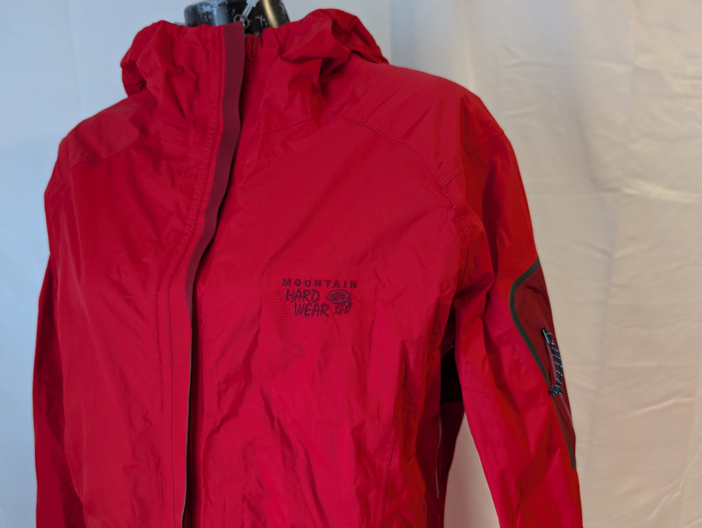 Mountain Hardwear, Cohesion /Conduit DT hardshell; women’s Jacket, Red,&nbsp; Size M,