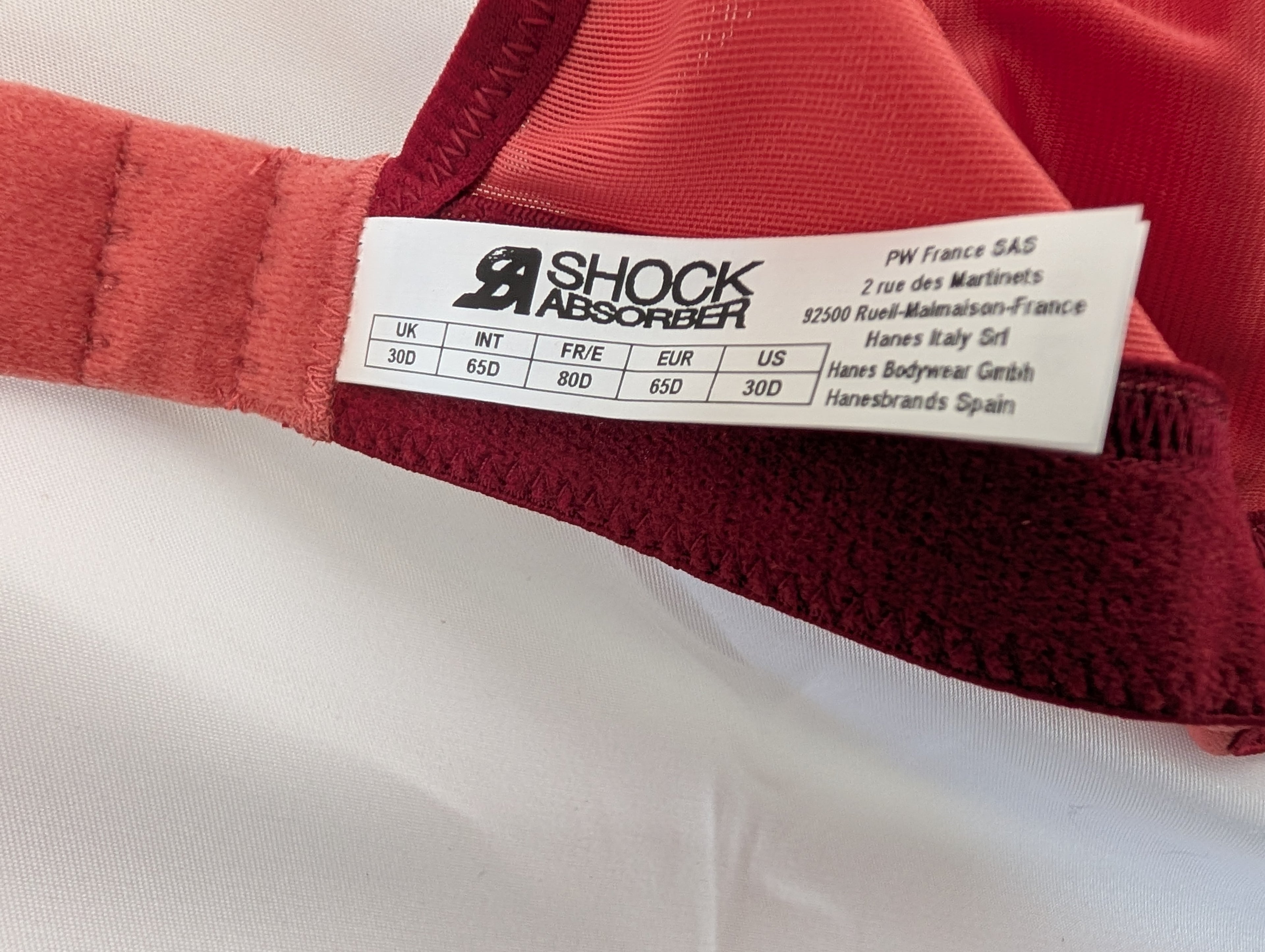 Shock Absorber Sports Bra (30 D), BNWT