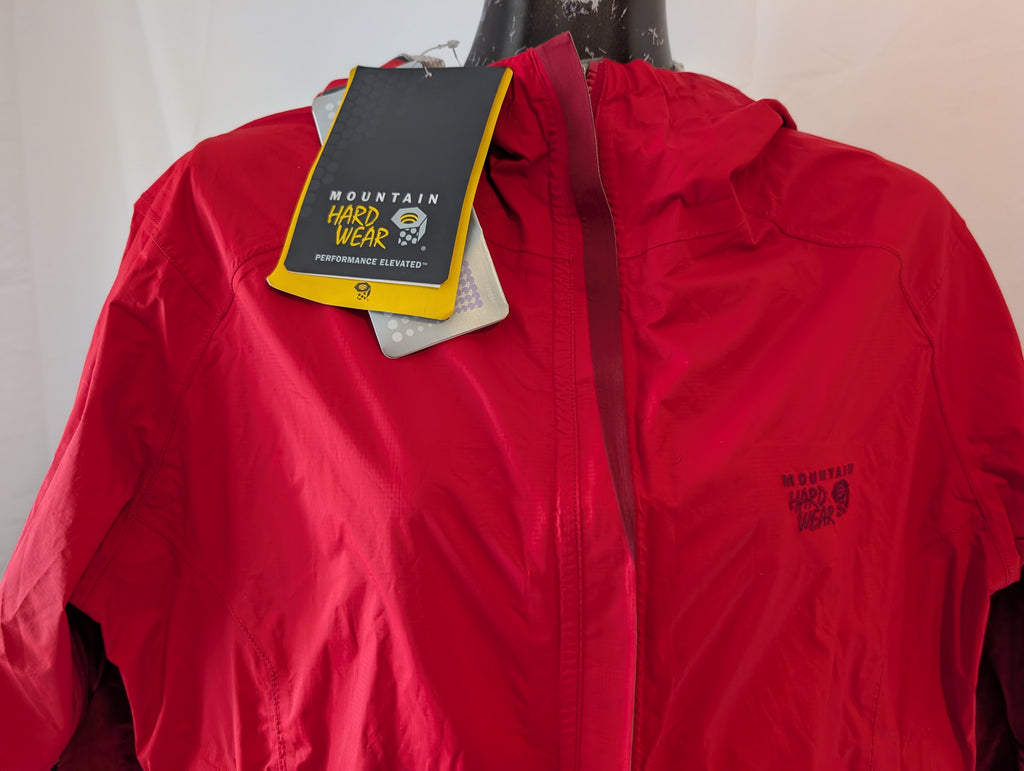 Mountain Hardwear, Cohesion /Conduit DT hardshell; women’s Jacket, Red,&nbsp; Size M,