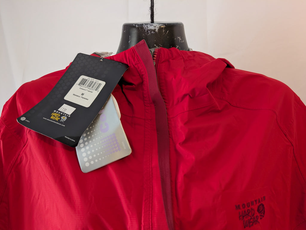 Mountain Hardwear, Cohesion /Conduit DT hardshell; women’s Jacket, Red,&nbsp; Size M,