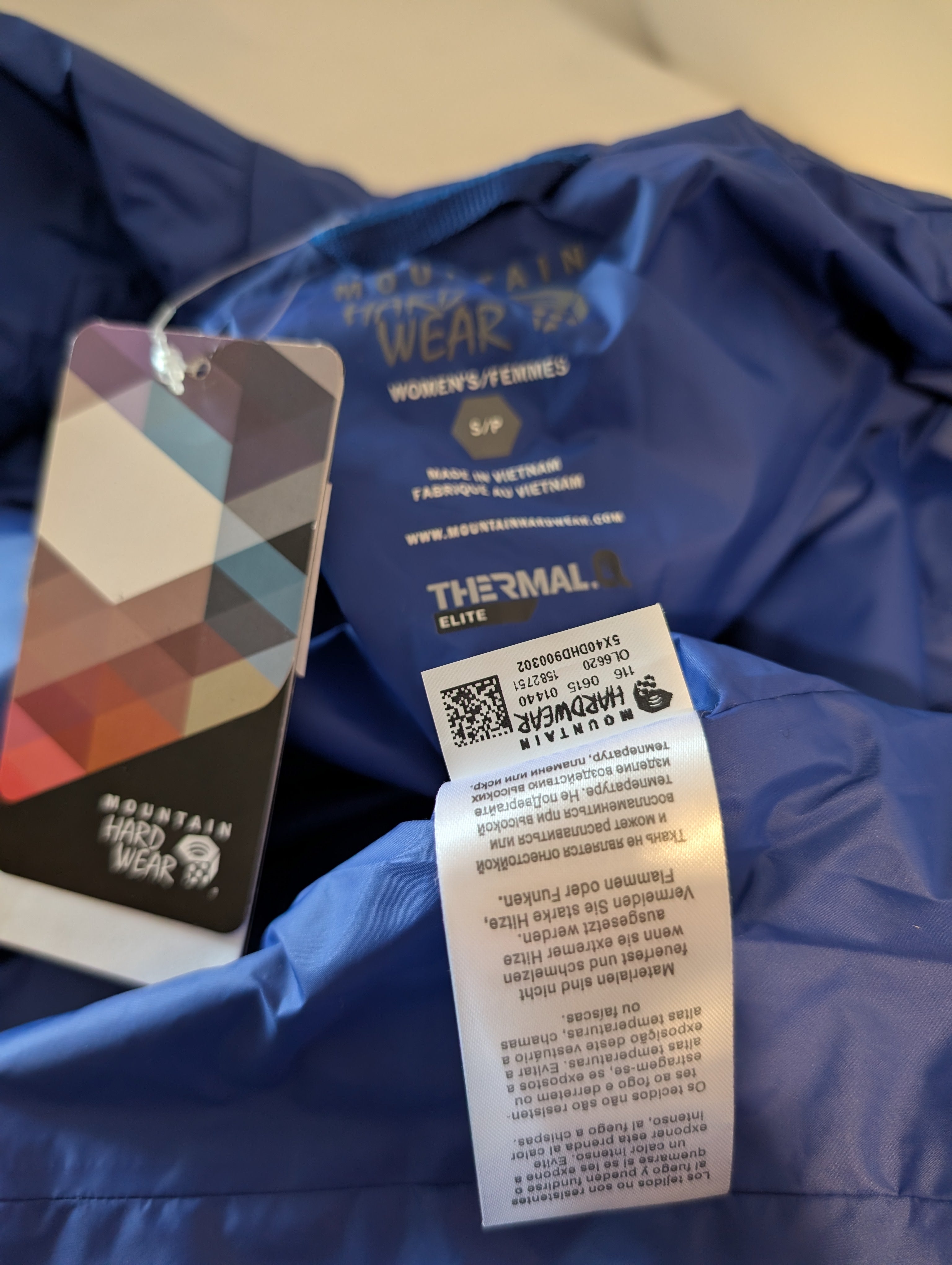 Mountain Hardwear, Micro Thermostatic Jacket; women’s, Electric Blue&nbsp; (Size S), BNWT Ref. CJ0026.