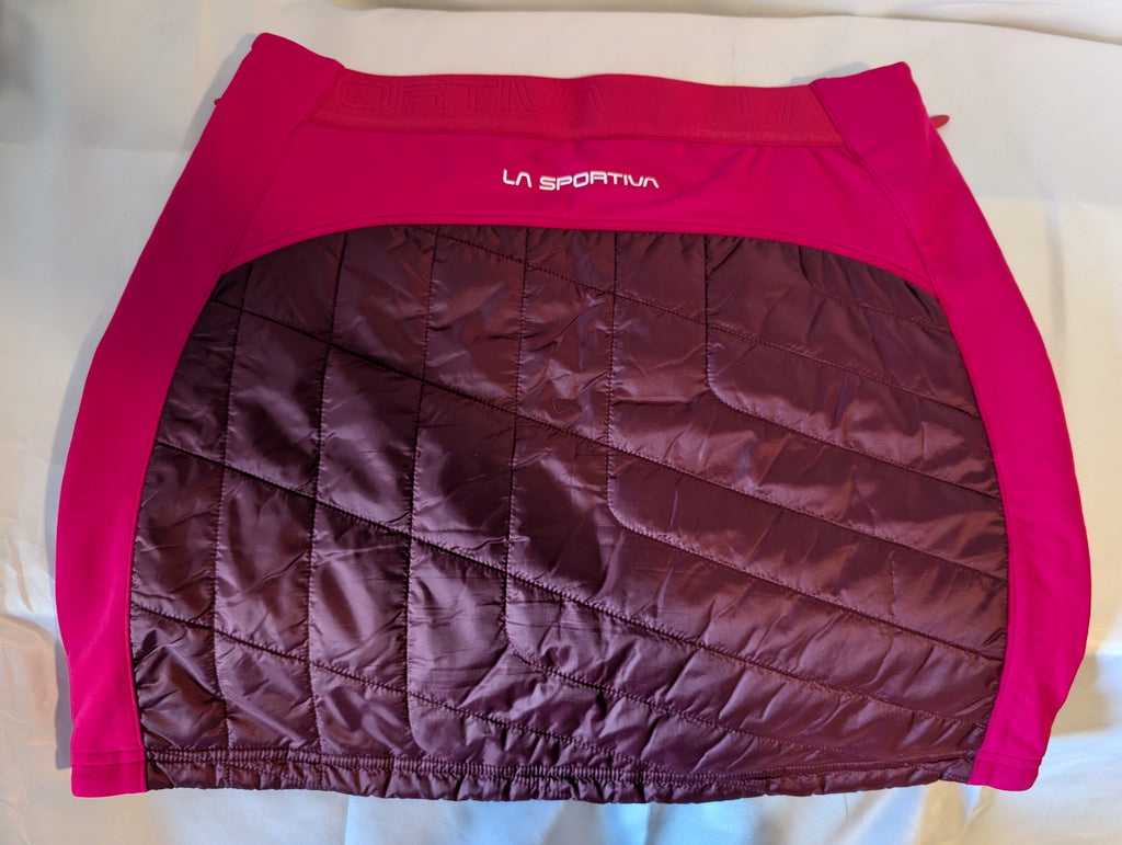 La Sportiva, Warm-up Primaloft insulated winter over-skirt, Women’s, Burgundy/Pink, Size 12 (ref. CS0014)
