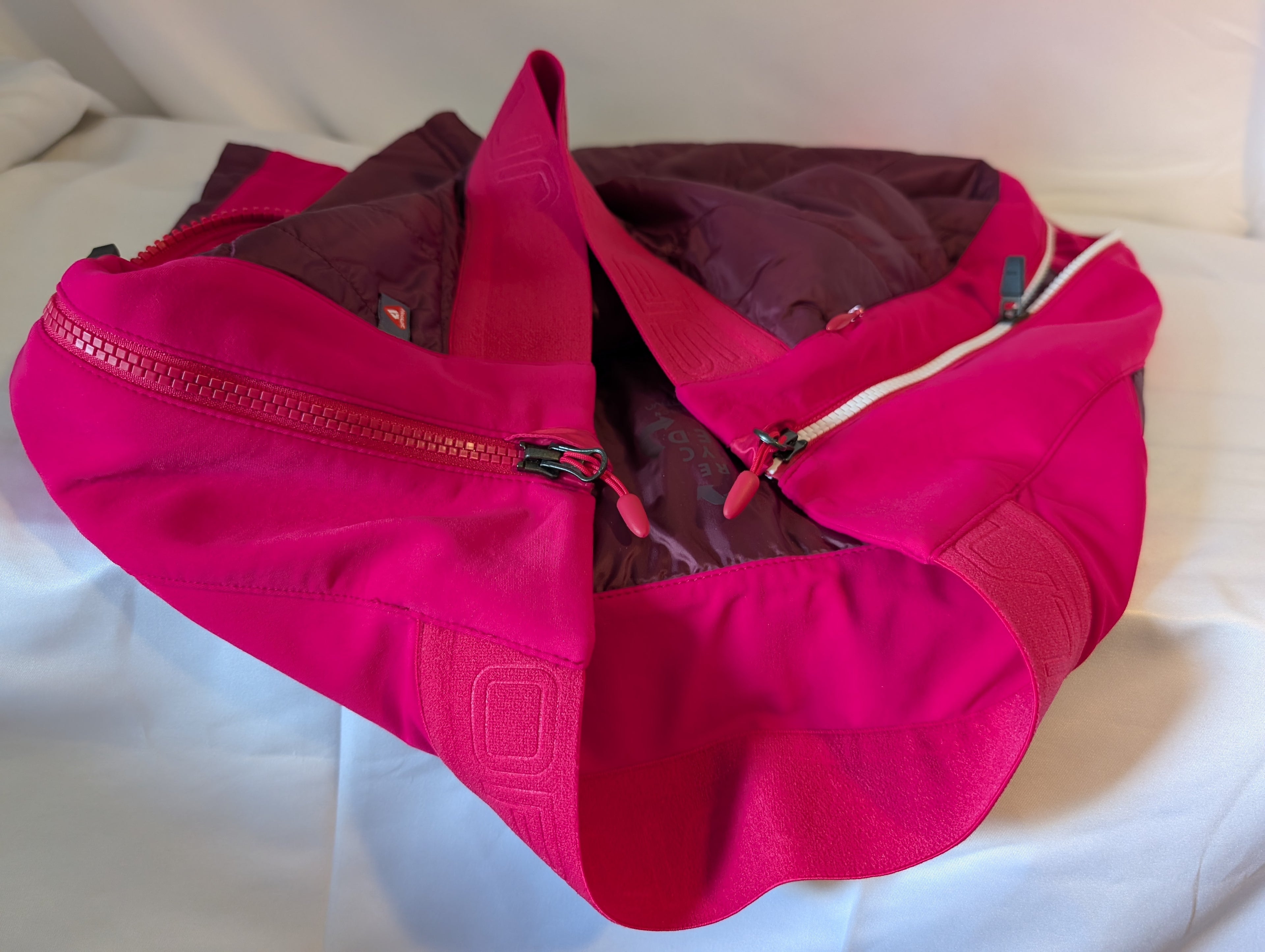 La Sportiva, Warm-up Primaloft insulated winter over-skirt, Women’s, Burgundy/Pink, Size 12 (ref. CS0014)