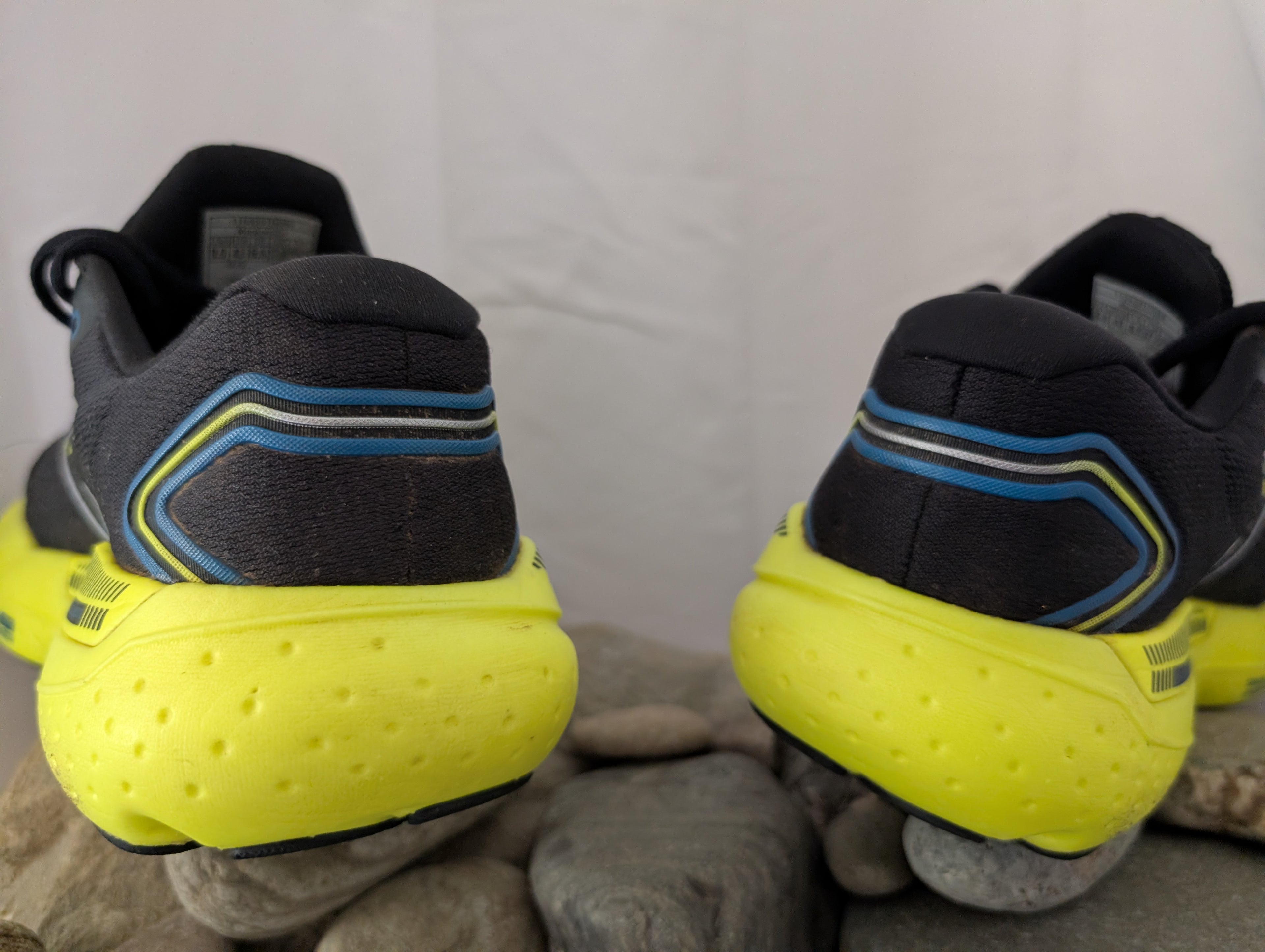 Brooks, Glycerin GTS 21, Road running shoes, Black/Yellow ( 8.5 D ) (F0089)