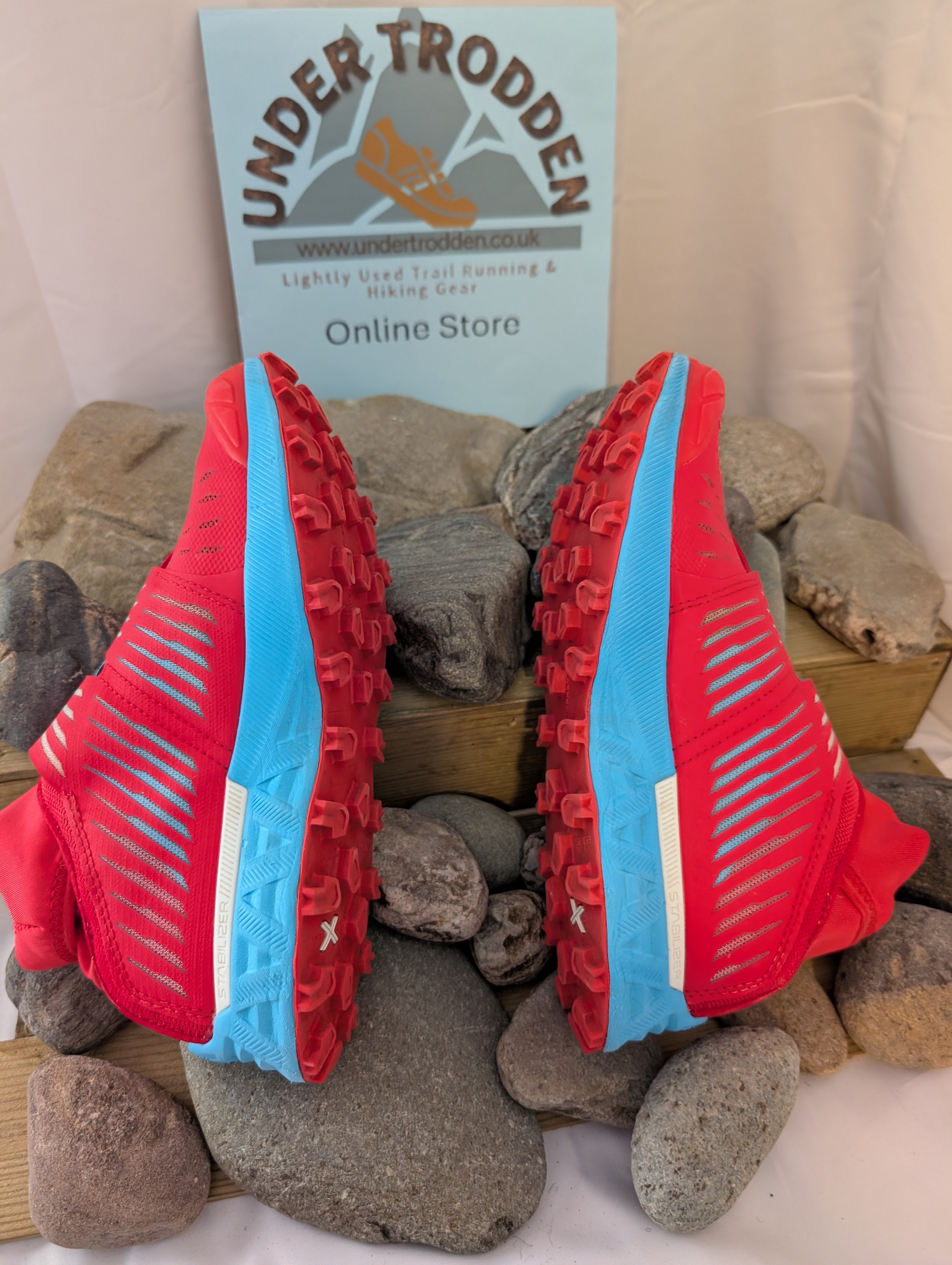 La Sportiva, Cyclon, Trail running shoes, Red, Blue, Size 5 (38) F0095