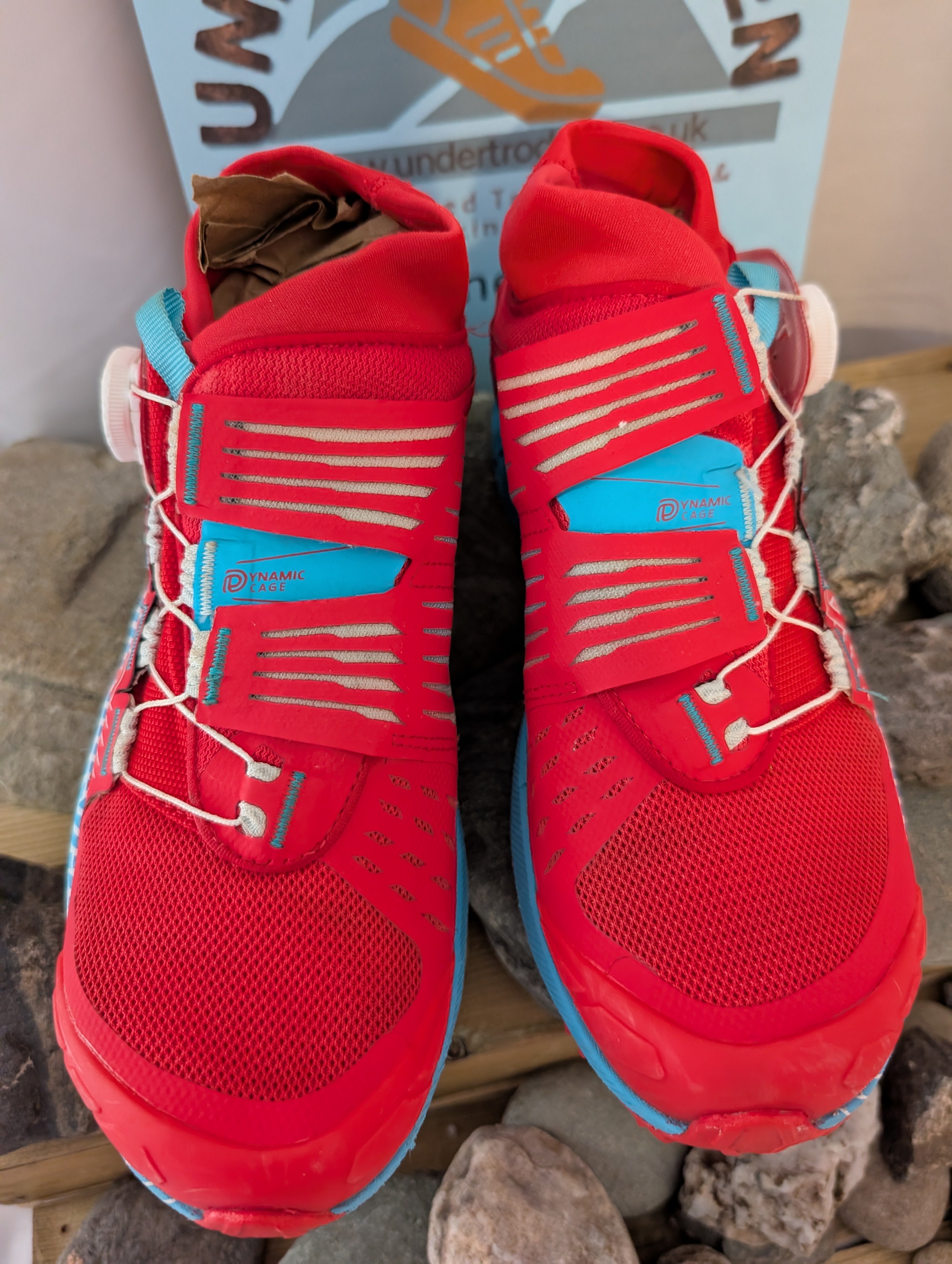 La Sportiva, Cyclon, Trail running shoes, Red, Blue, Size 5 (38) F0095