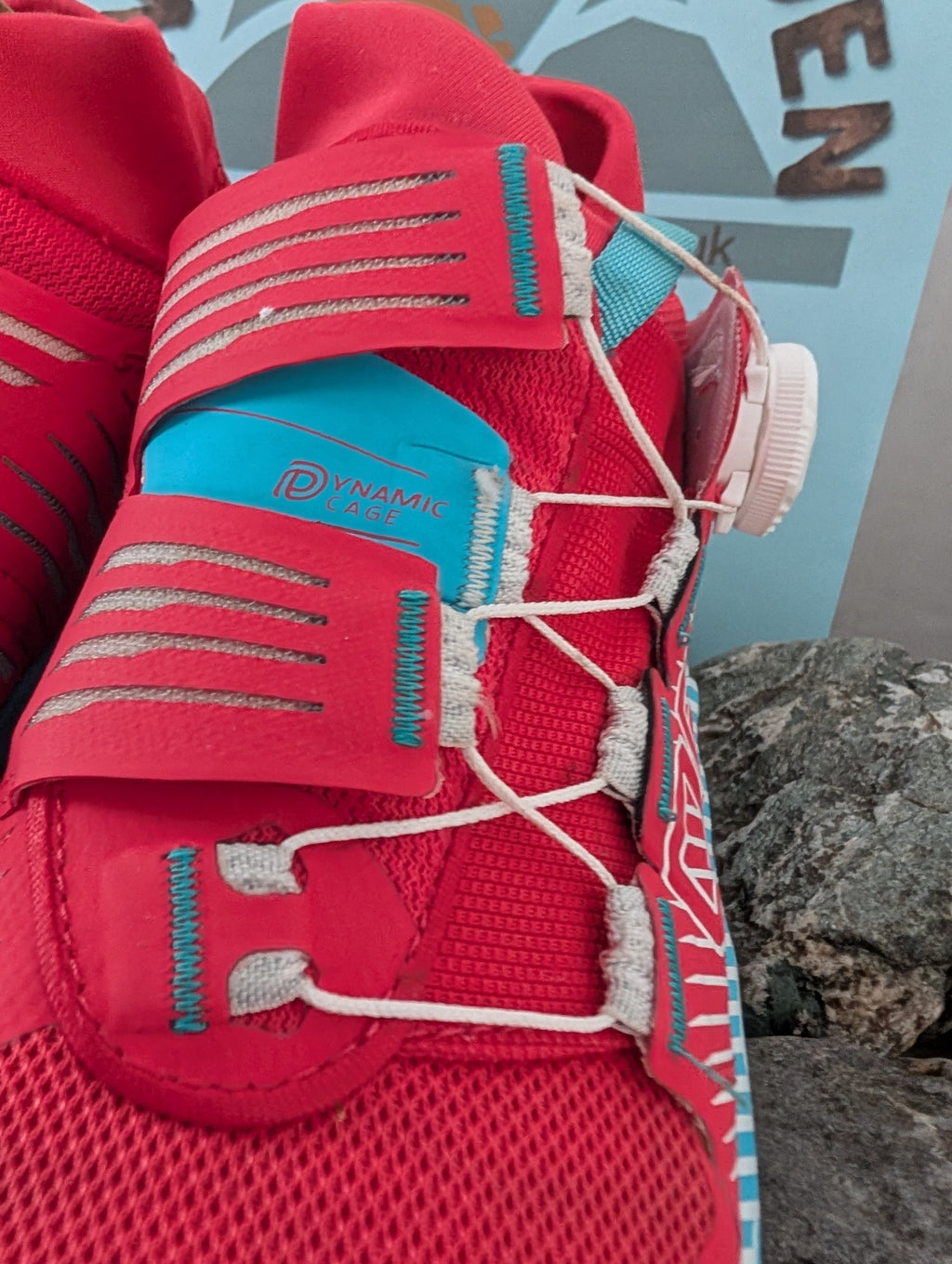 La Sportiva, Cyclon, Trail running shoes, Red, Blue, Size 5 (38) F0095