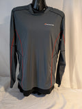 Montane, VIA Razor, Men’s long-sleeved running top, Grey, size M, CT0010.