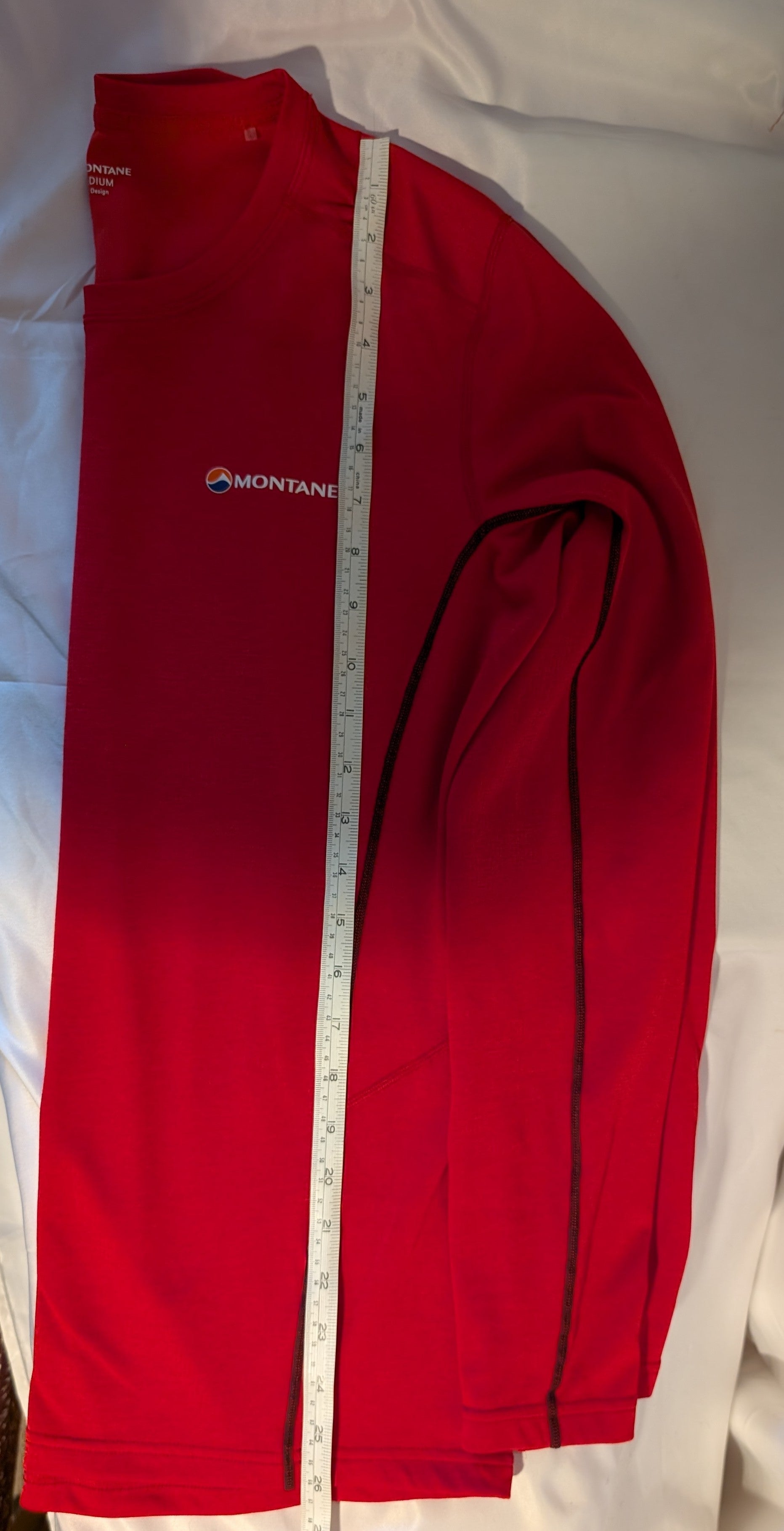 Montane, Dart, Men’s long-sleeved top, Red, size M, CT0008