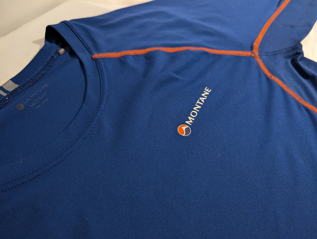 Montane, Dart, Men’s long-sleeved top, Blue, size M, CT0009.