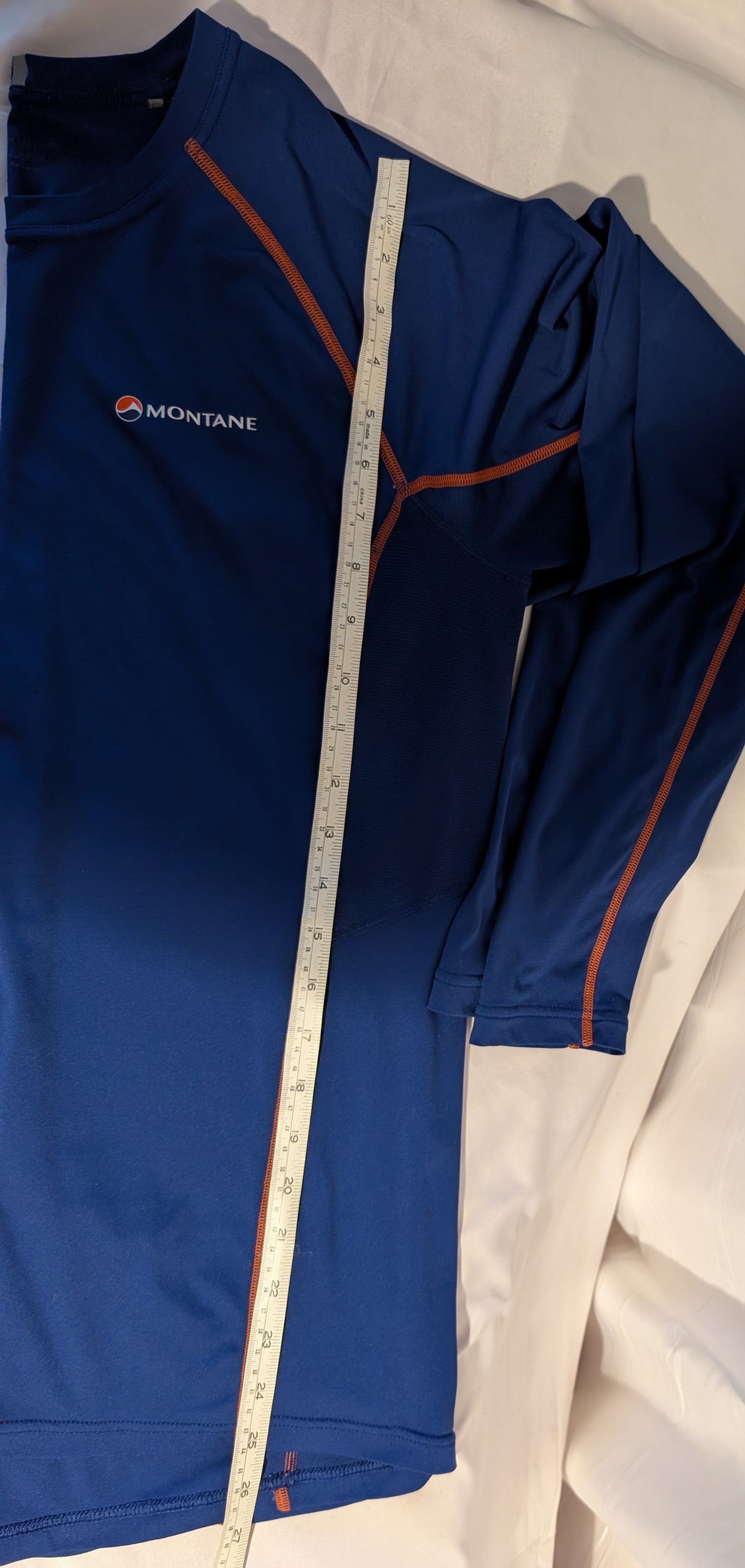 Montane, Dart, Men’s long-sleeved top, Blue, size M, CT0009.