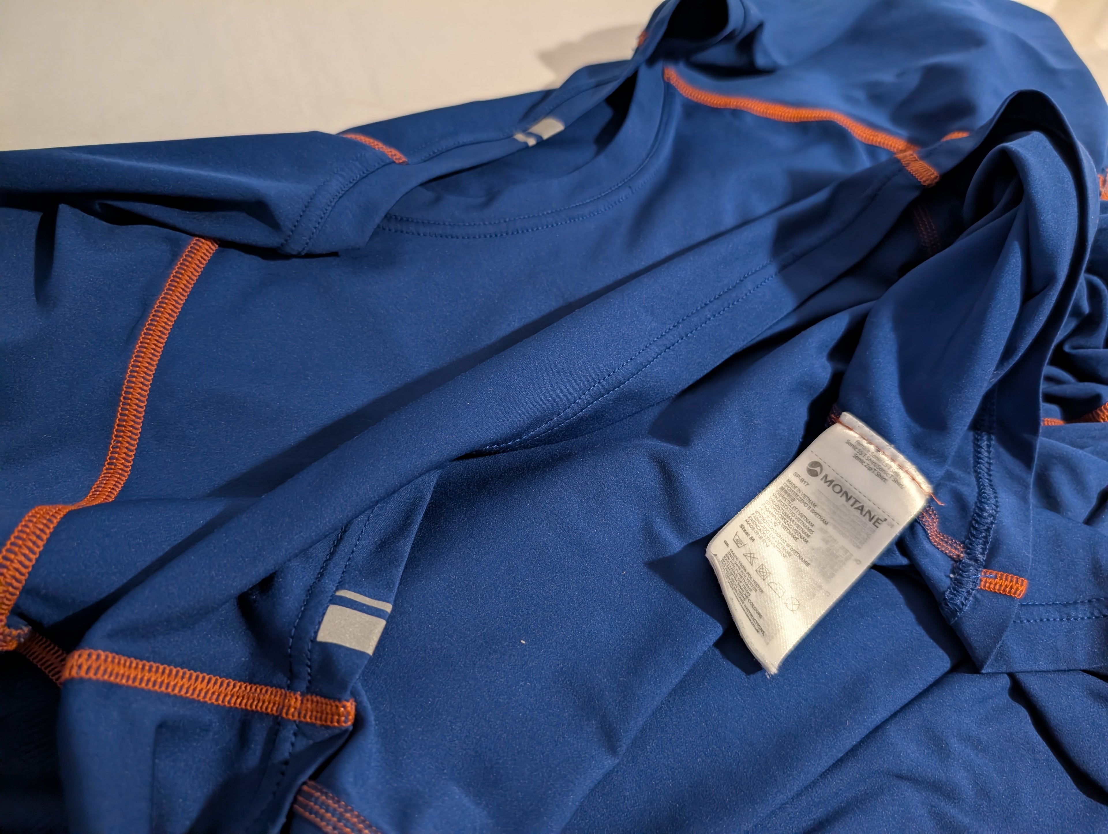 Montane, Dart, Men’s long-sleeved top, Blue, size M, CT0009.