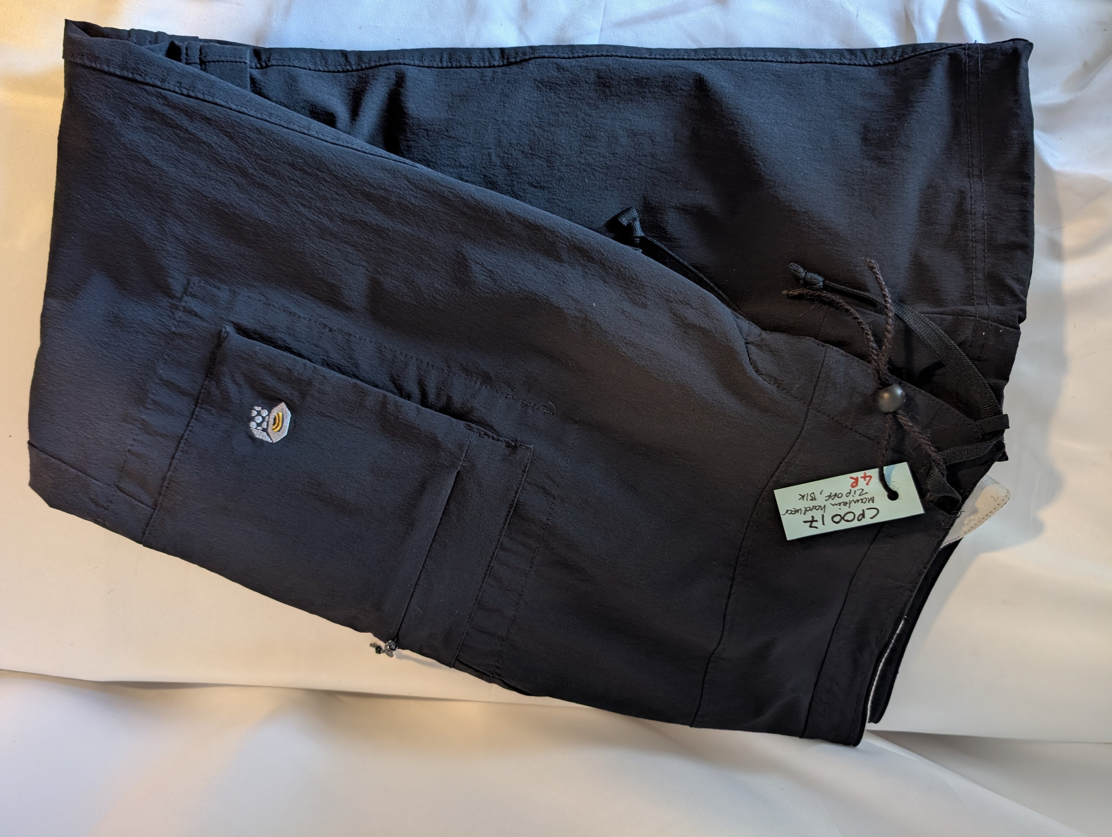 Mountain Hardwear, Zip-off Black Hiking pants, Women's Size US 4R (UK size 8-10) #CP0017