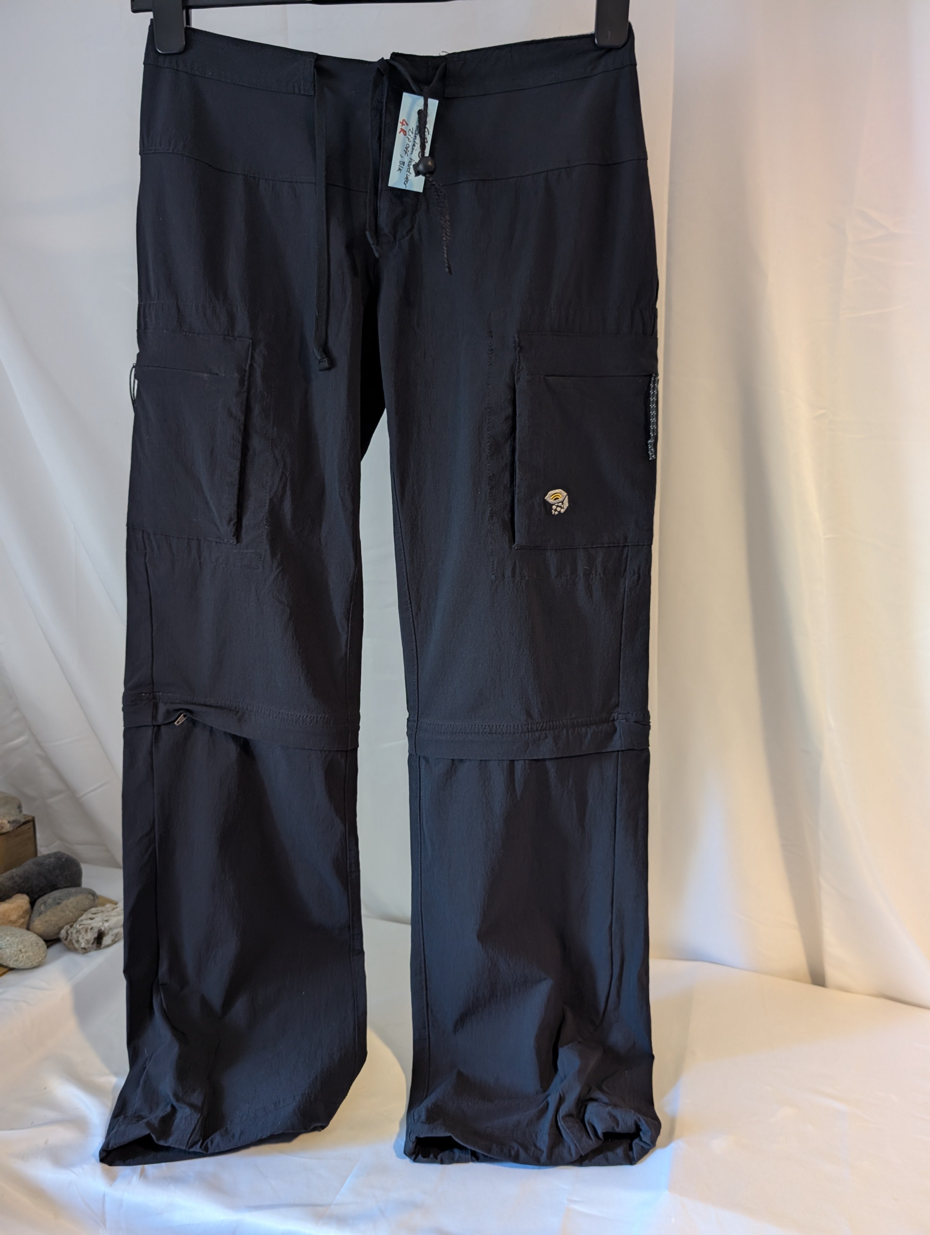 Mountain Hardwear, Zip-off Black Hiking pants, Women's Size US 4R (UK size 8-10) #CP0017