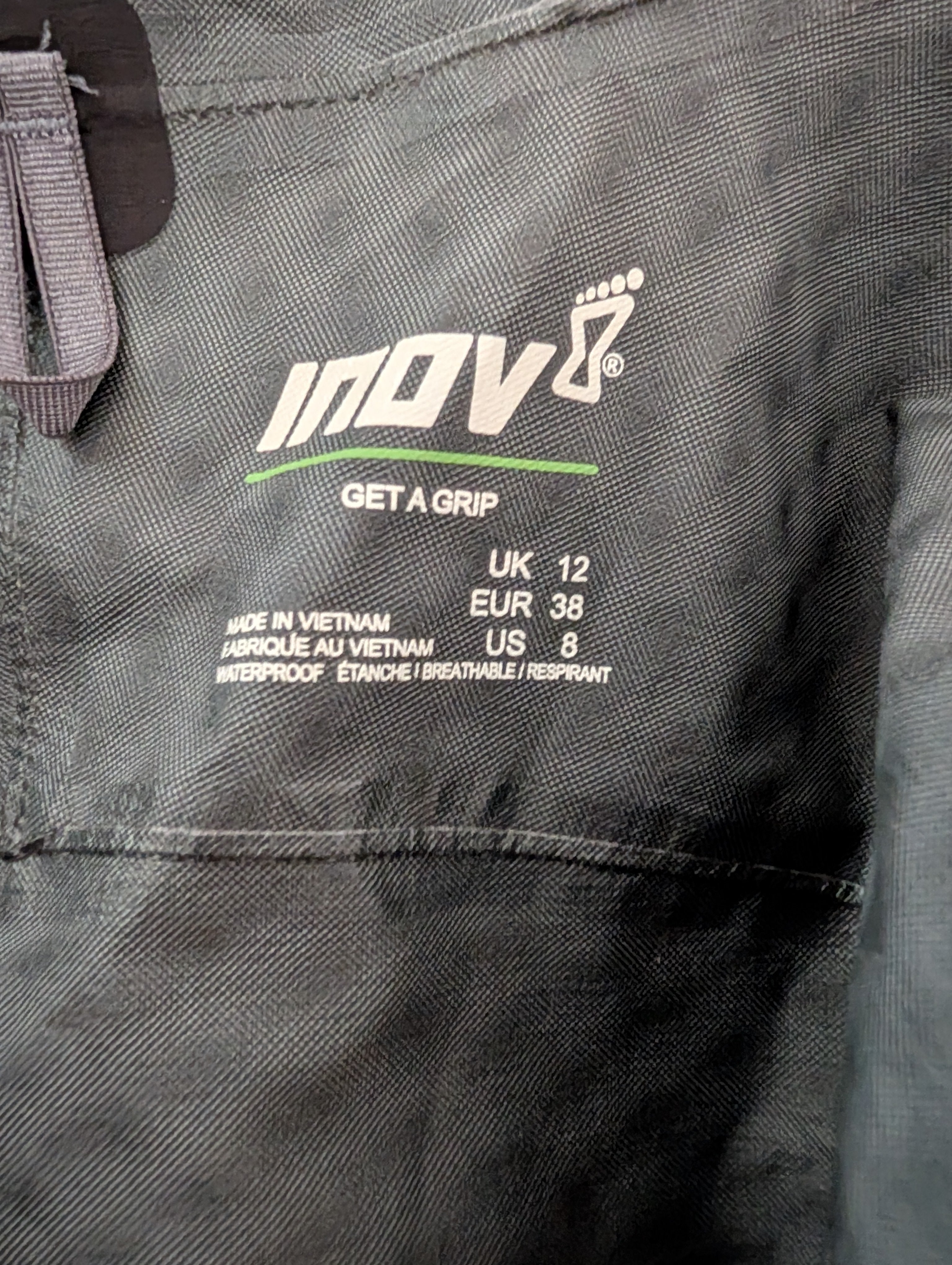 Inov-8 VentureLite Women's Waterprooof Jacket, Black, Size 12 (CJ0041)