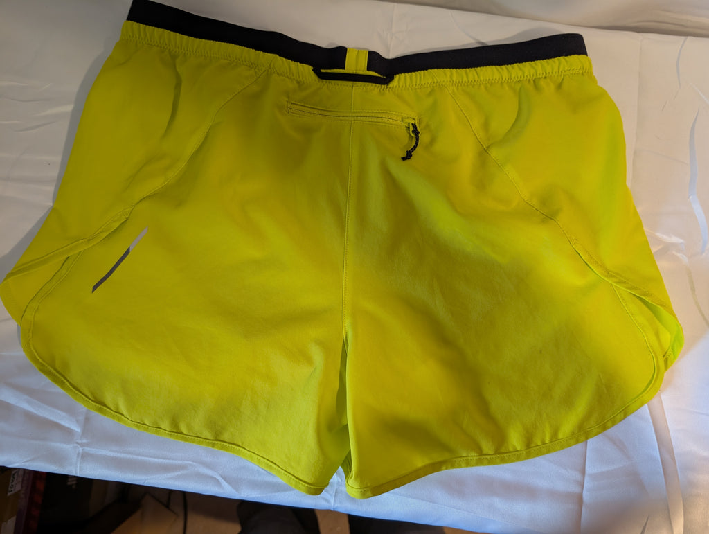 Salomon Cross 3~ women's running shorts, Yellow,  size S, (CS0015)