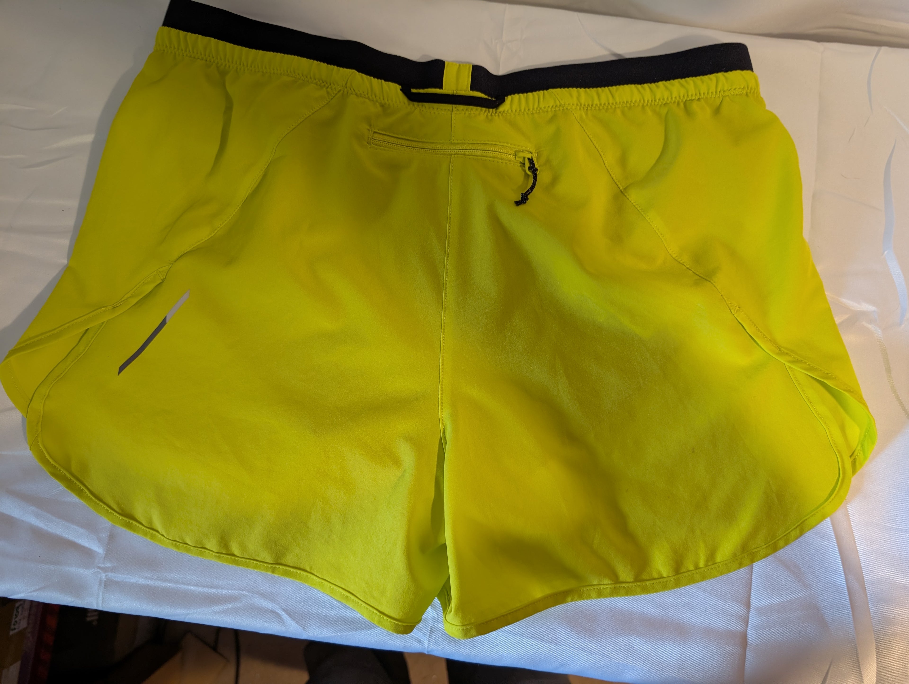 Salomon Cross 3~ women's running shorts, Yellow,  size S, (CS0015)