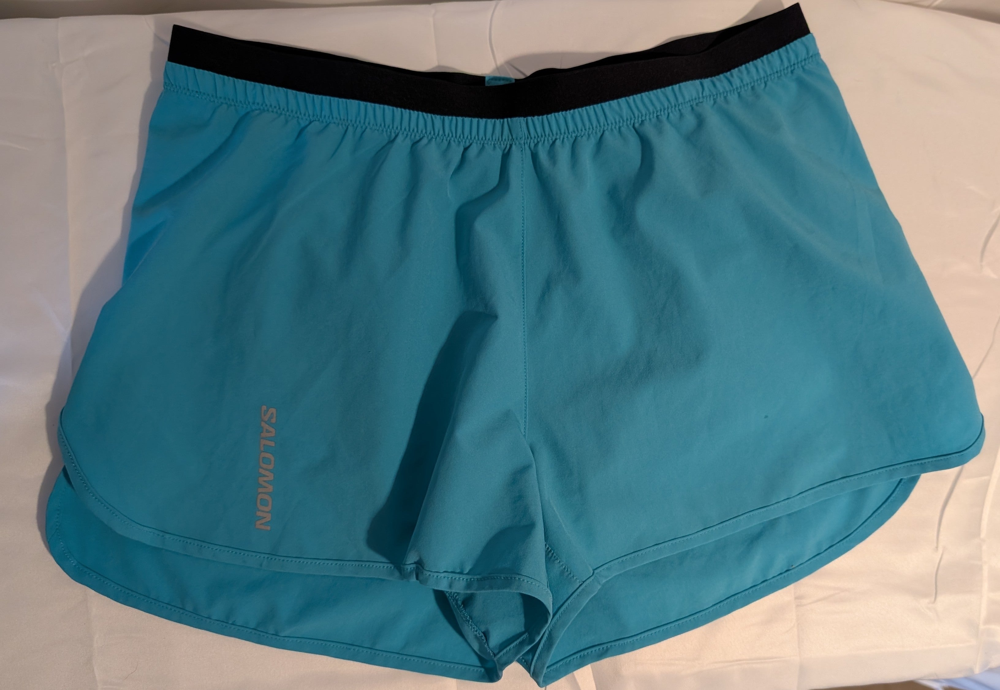 Salomon Cross 3~ women's running shorts, Turqoise,  size S, (CS0016)