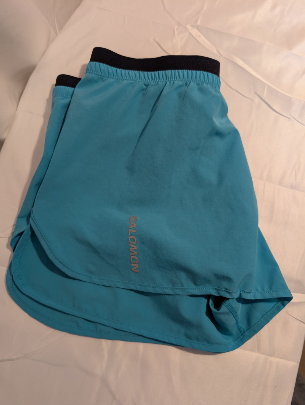 Salomon Cross 3~ women's running shorts, Turqoise,  size S, (CS0016)