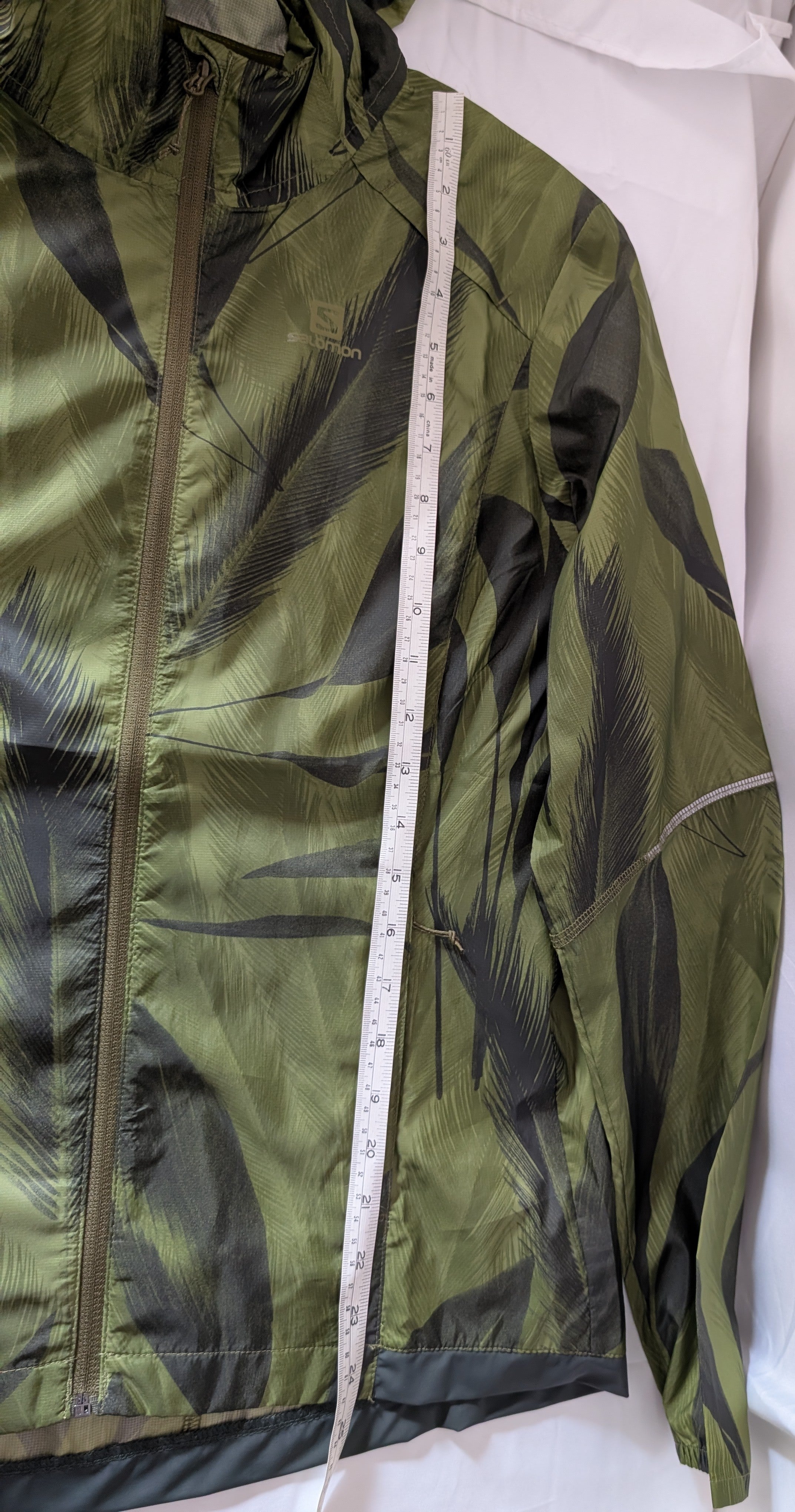 Salomon, Agile Wind Print, women's running jacket, size s (CJ0043).