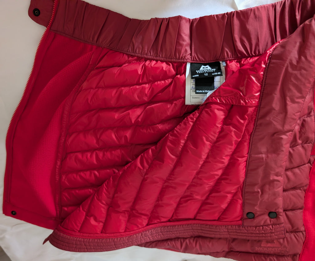 Mountain Equipment Particle Skirt, women's insulated winter activity layer, size 12 (CS0019)