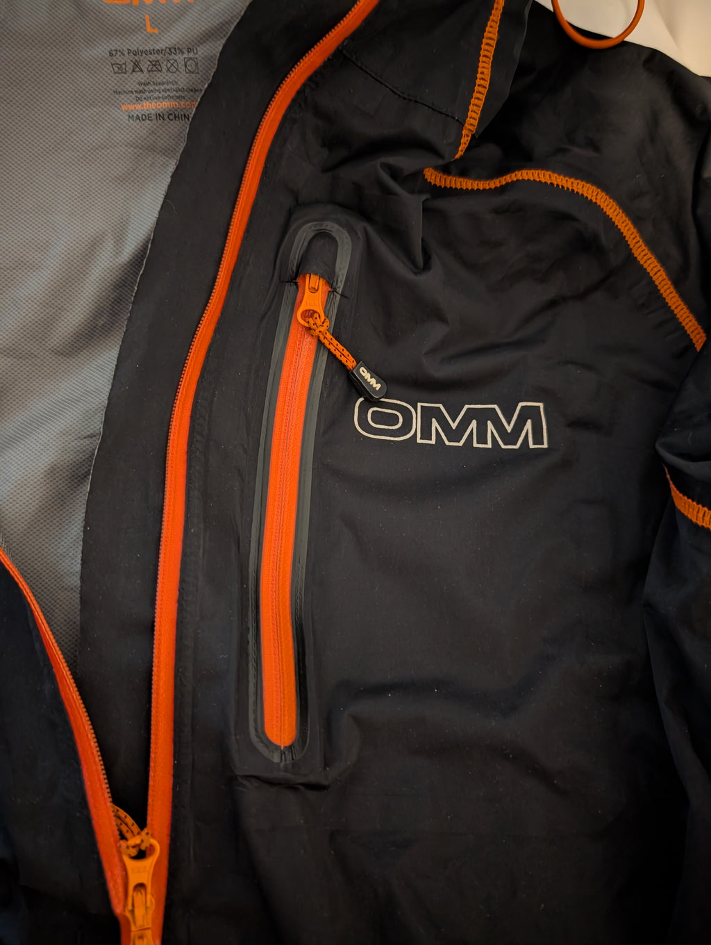 OMM, Kameleika race smock II, Men's waterproof pull-over jacket, size L (CJ0049)
