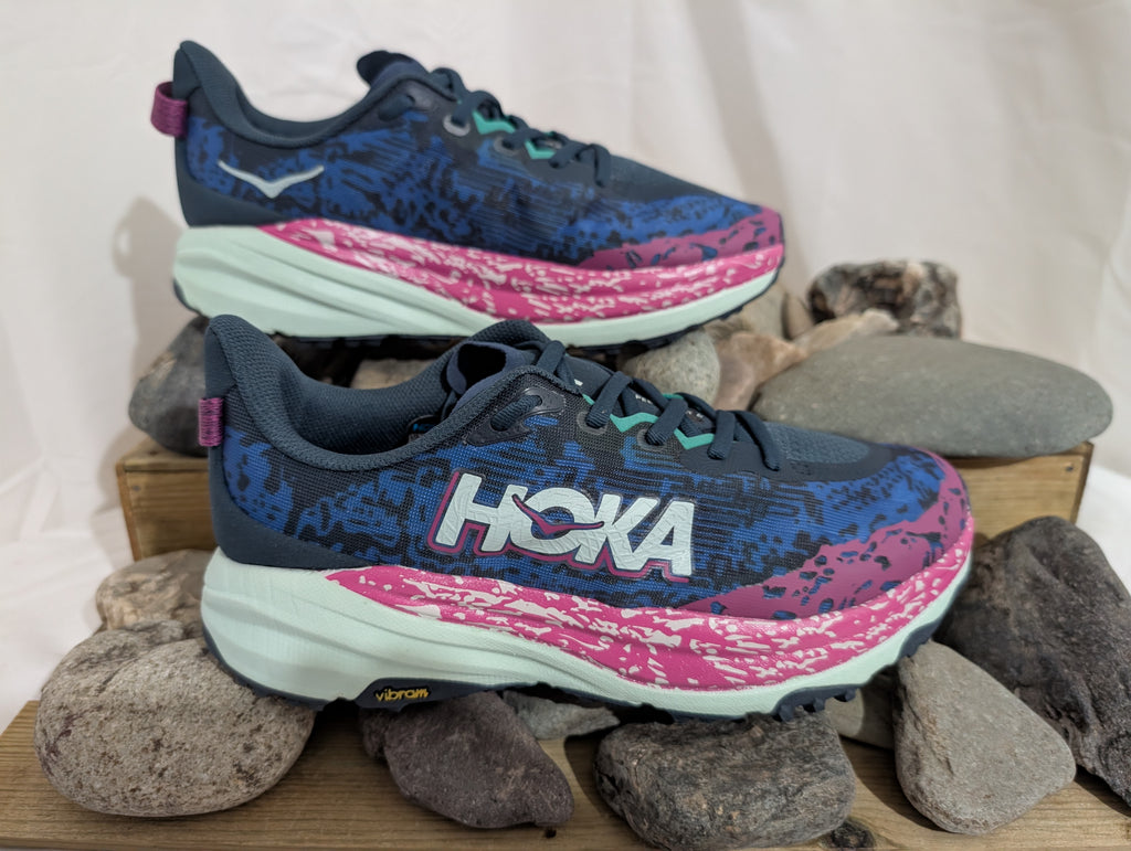 Hoka, Speedgoat 6, Men's trail running shoes, size 7.5 (F0158)