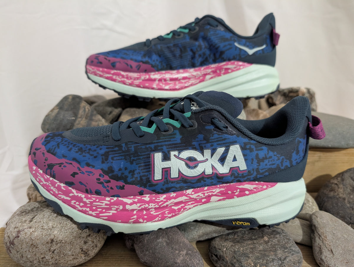 Hoka, Speedgoat 6, Men's trail running shoes, size 7.5 (F0158)