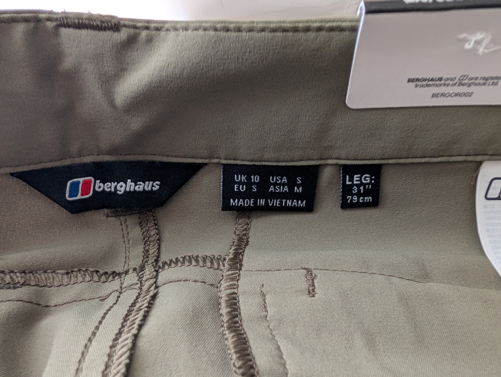 Berghaus, Everyday Pants, Women's, Khaki, size 10 (reg), CP0035)