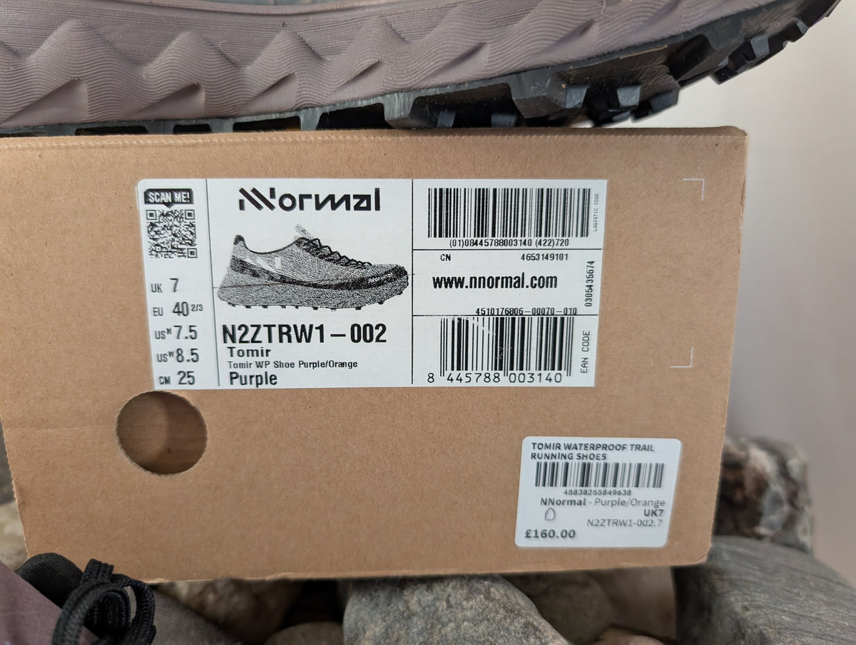 NNormal, Tomir, Women's waterproof trail running shoes, size 7, worn once, with box (F0172)