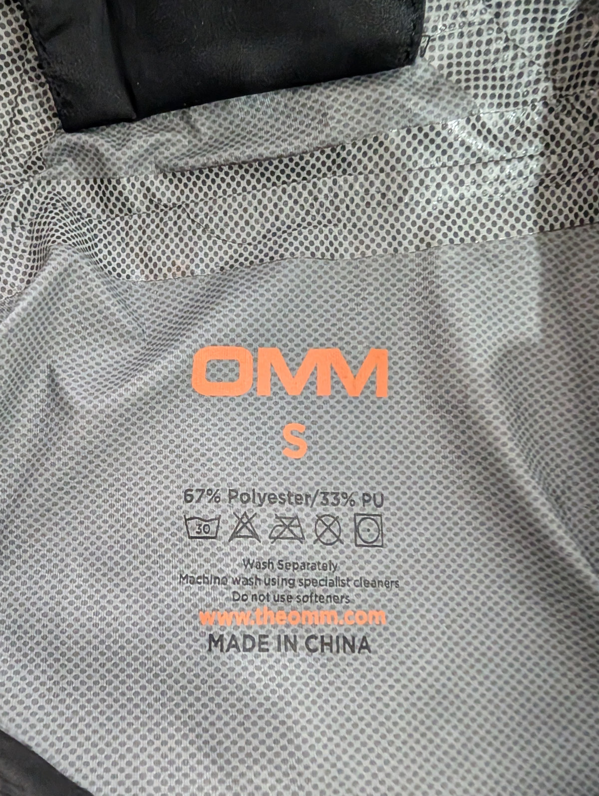 OMM, Phantom hoodie smock, WP Trail running jacket, size S (CJ0085)