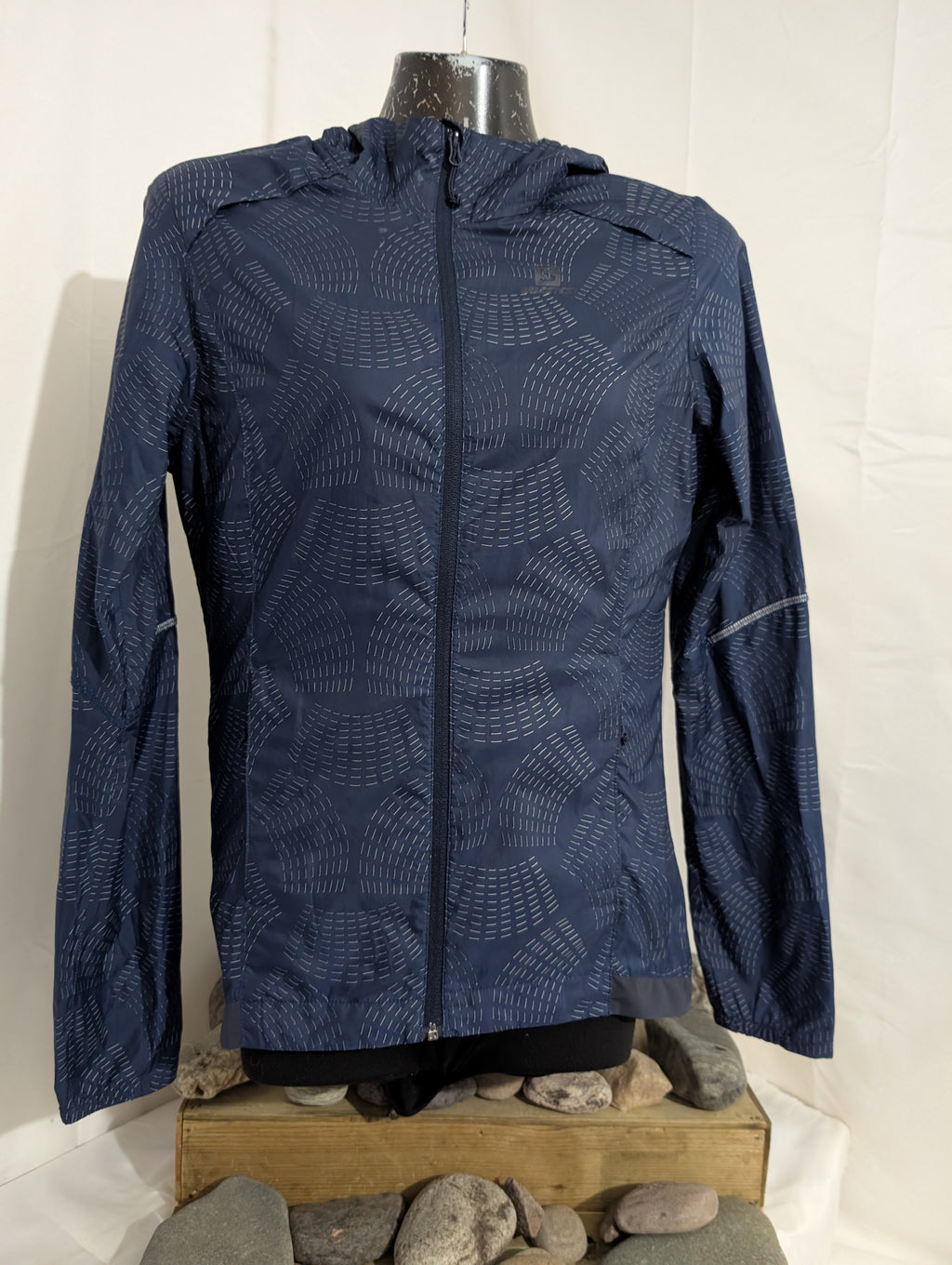 Salomon, Agile Wind Print, women's running jacket, size XS (CJ0088)