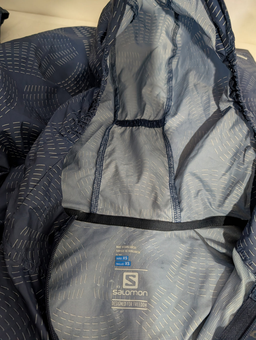 Salomon, Agile Wind Print, women's running jacket, size XS (CJ0088)