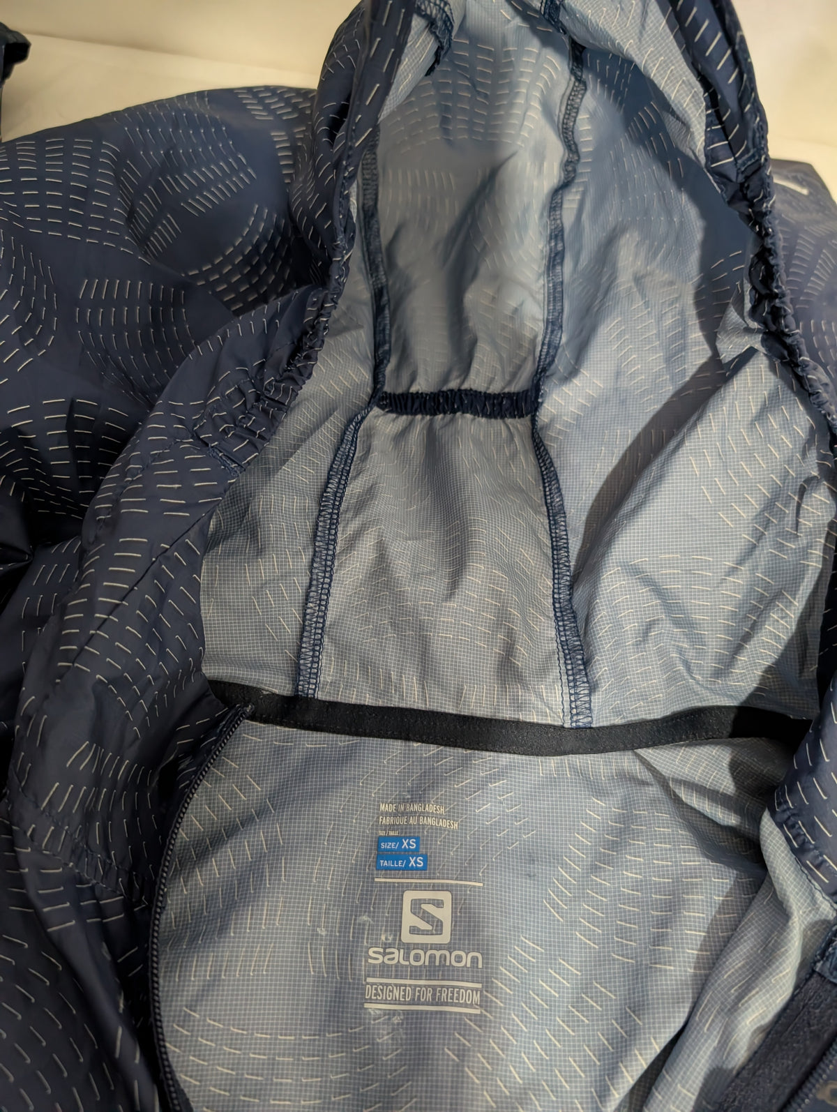 Salomon, Agile Wind Print, women's running jacket, size XS (CJ0088)