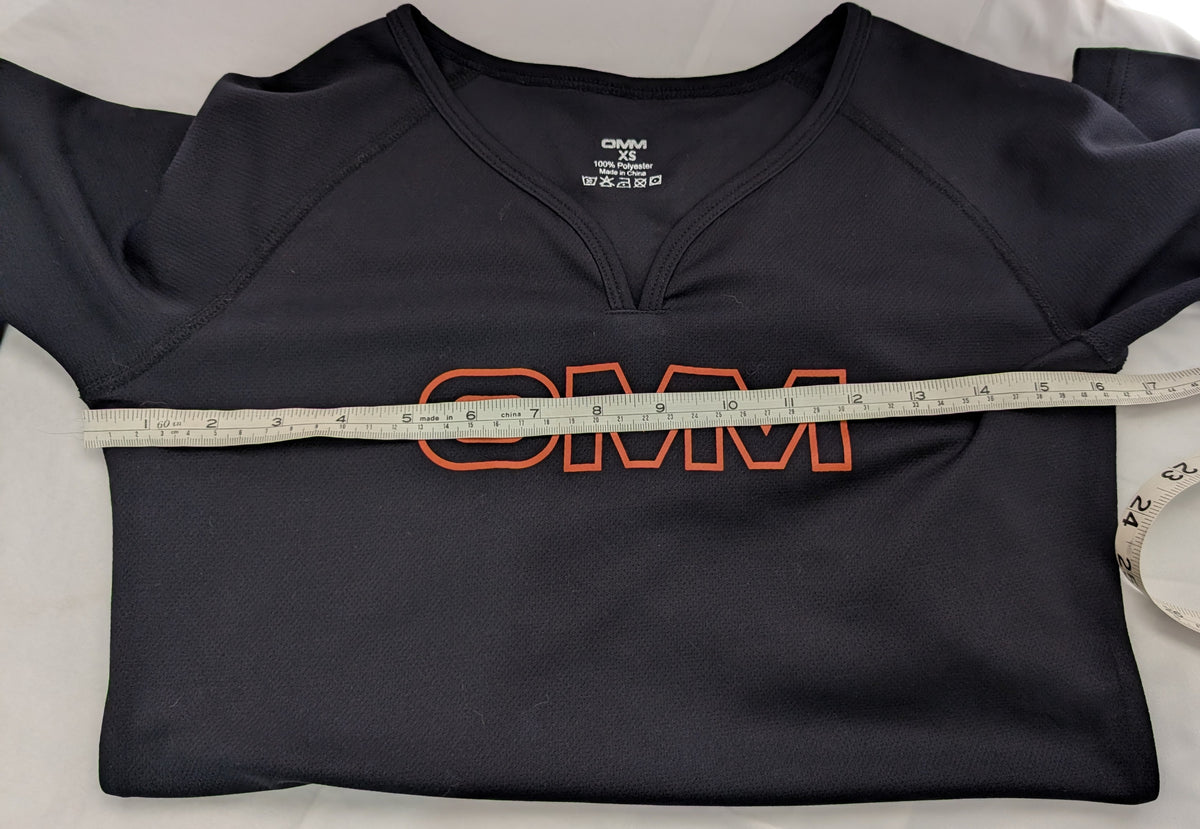 OMM, Bearing Tee long-sleeved excercise top, size XS (CT0022)