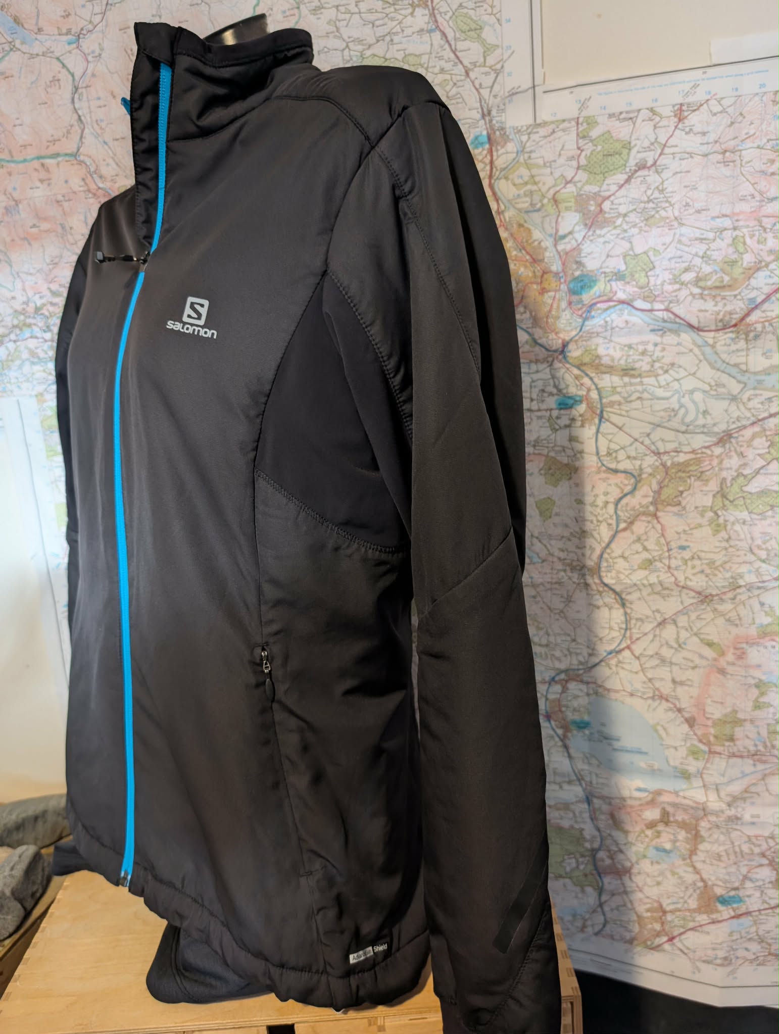 Salomon Advance Skin, women’s Softshell jacket,Size M, Black VGC
